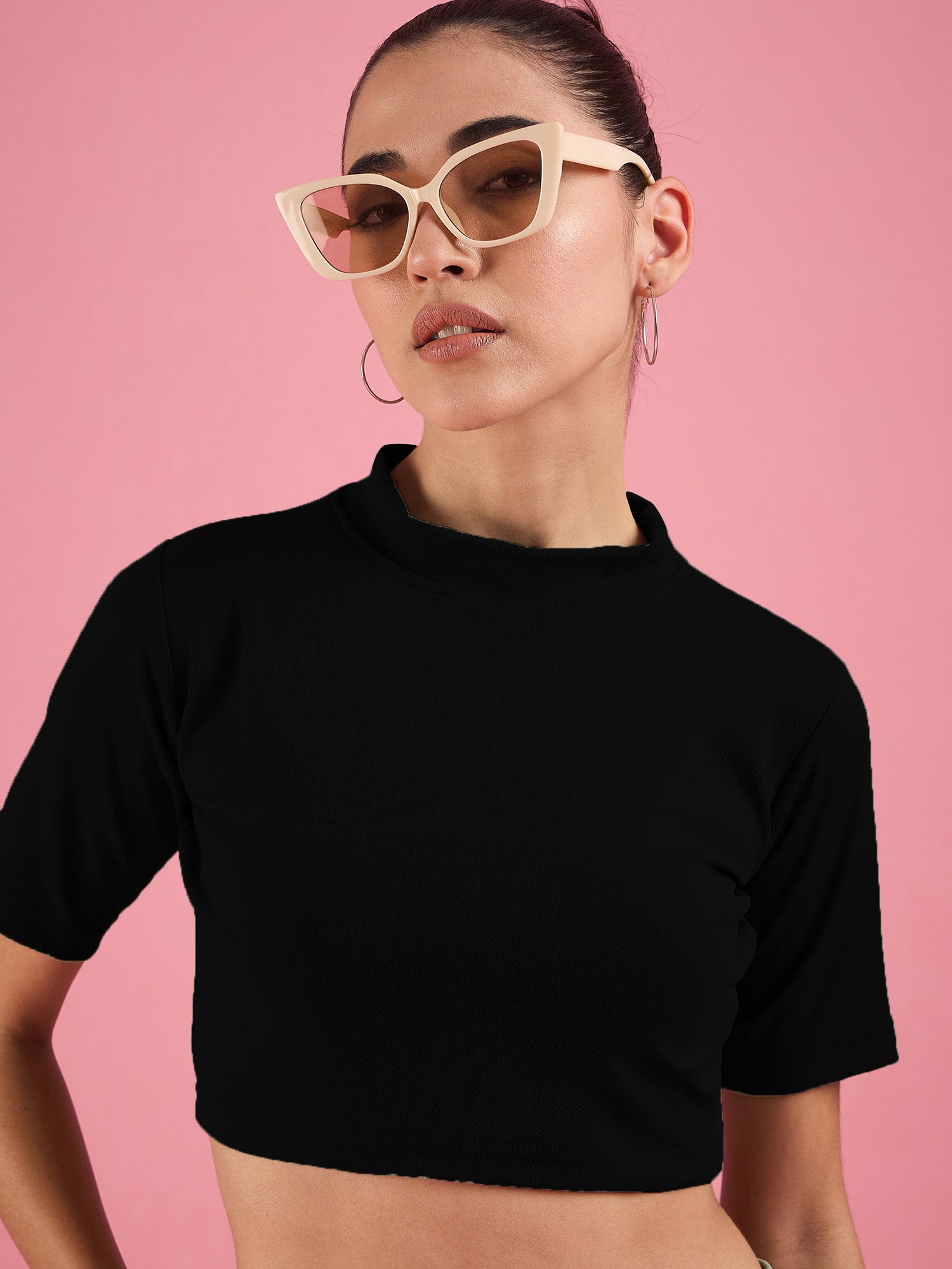 Black Top With Trousers Co-Ords