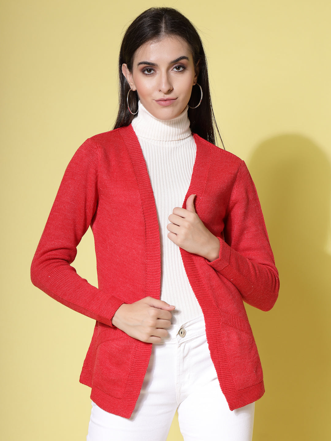 Front Open Cardigan with Pockets