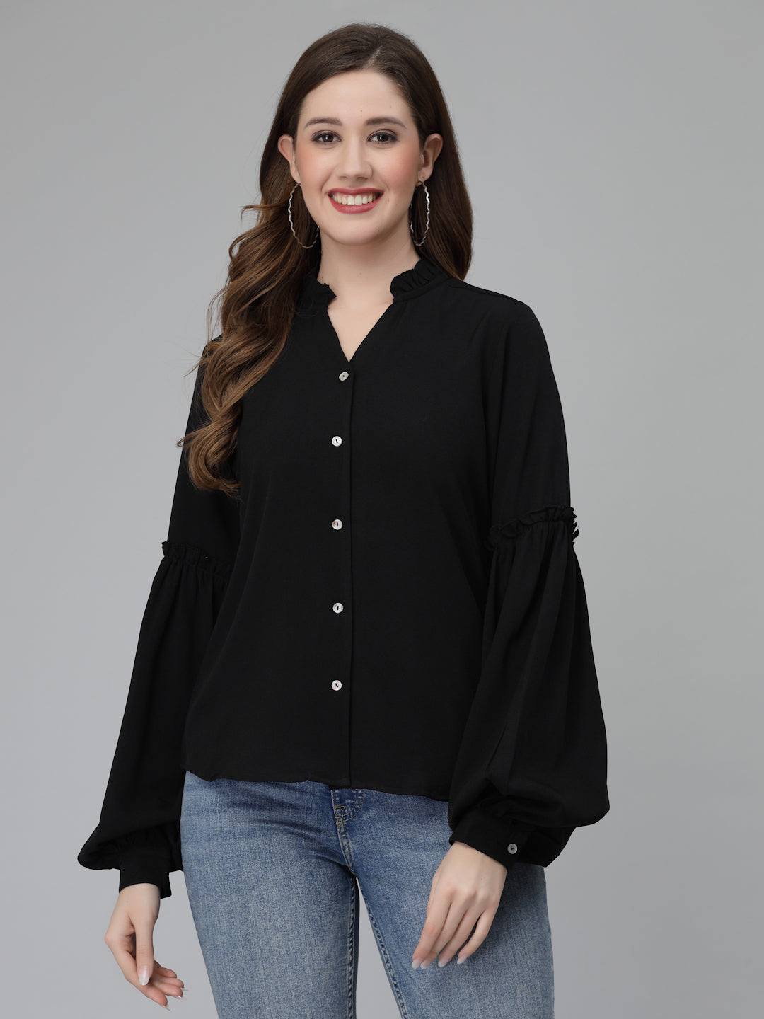 Solid Long Sleeve Shirt