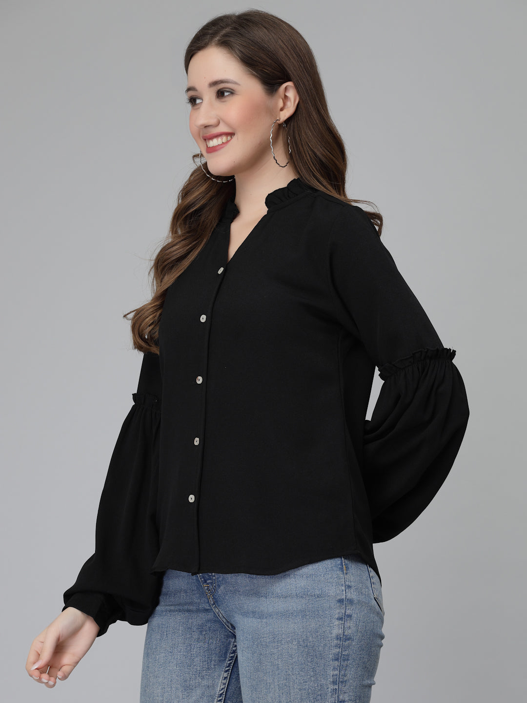 Solid Long Sleeve Shirt