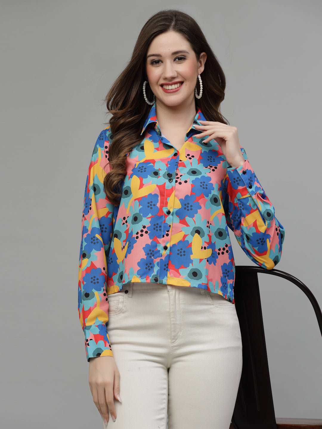 Printed Long Sleeve Shirt